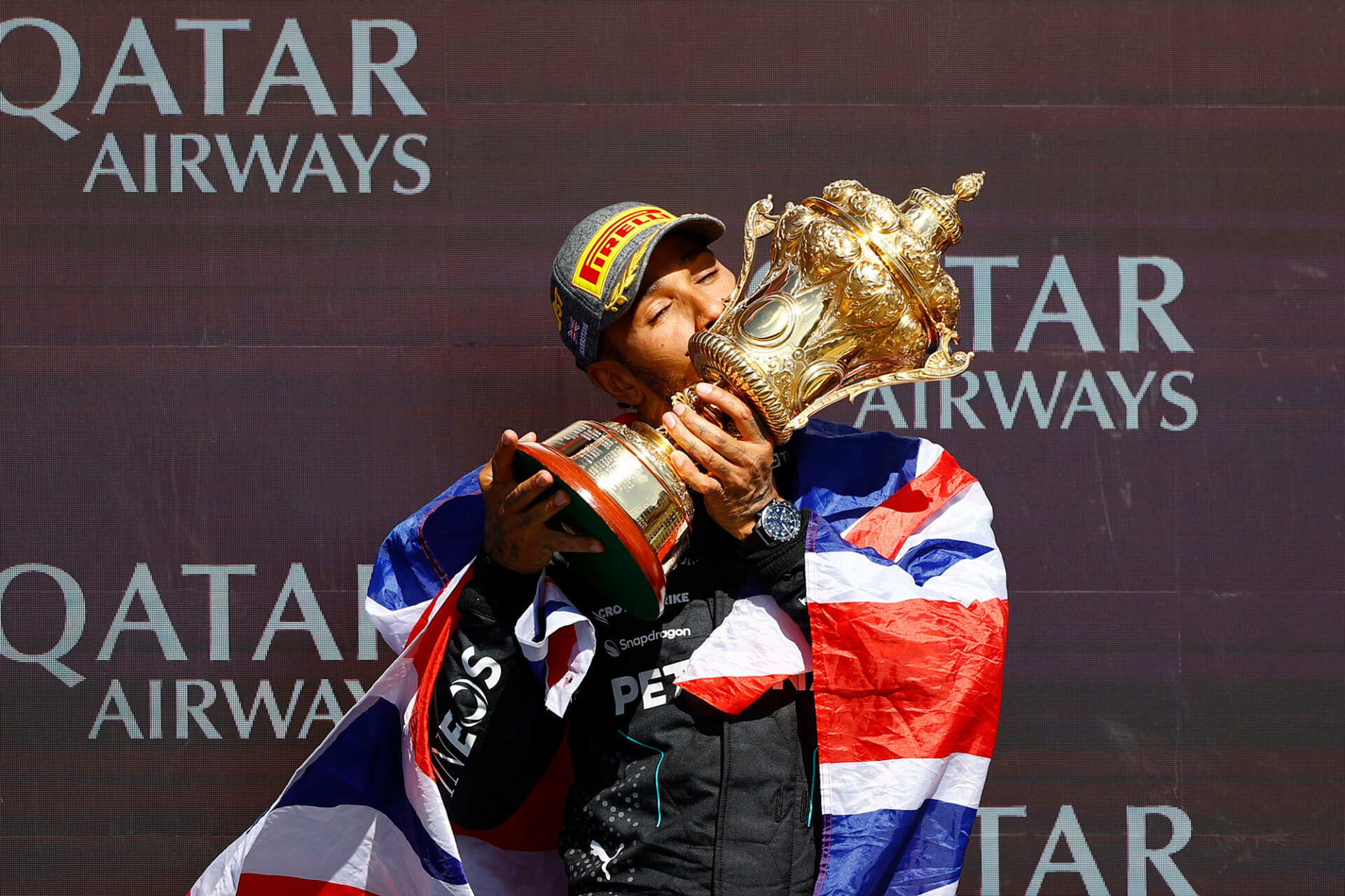 Formula 1 Θρίαμβος Hamilton & Mercedes στο Silverstone (Photos & Video